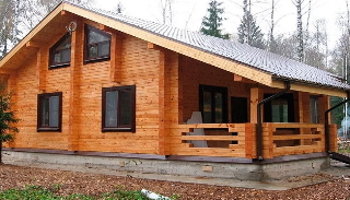 Проекты домов из бруса с террасой в Амурске - Закажите от 312450 рублей